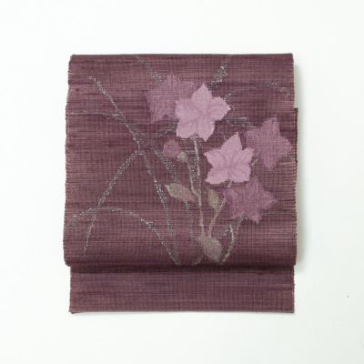 まわた格子　紬　カラーの花　小紋　着物　025w まわた格子 紬 カラーの花 小紋 着物 025w